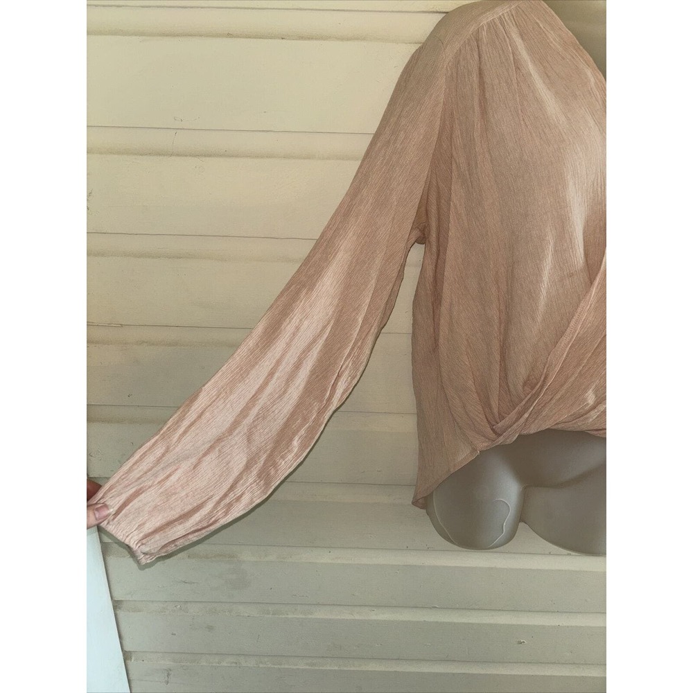 Free People Surplice Front Long Sleeve Top Size S - Picture 5 of 9